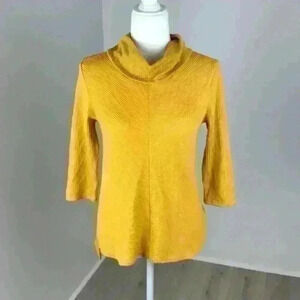 Anthropologie W5 Cowl Neck Half Sleeve Top Size S